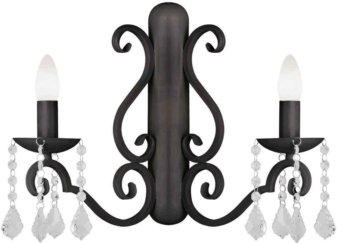 Argon Diadema kinkiet 2x7W czarny 7184