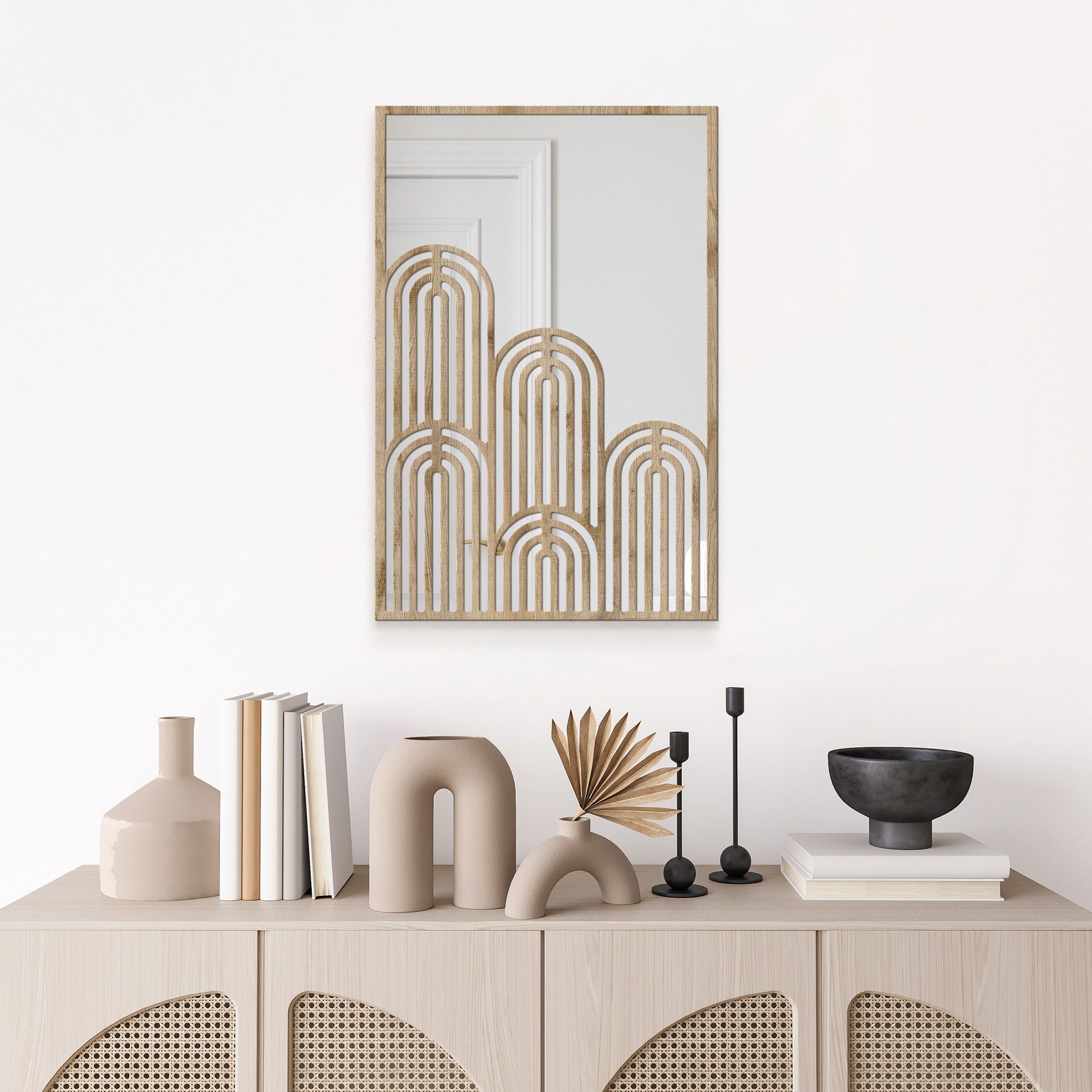 Styler Ornament Cornel lustro prostokątne 60x40 cm drewno LU-12316