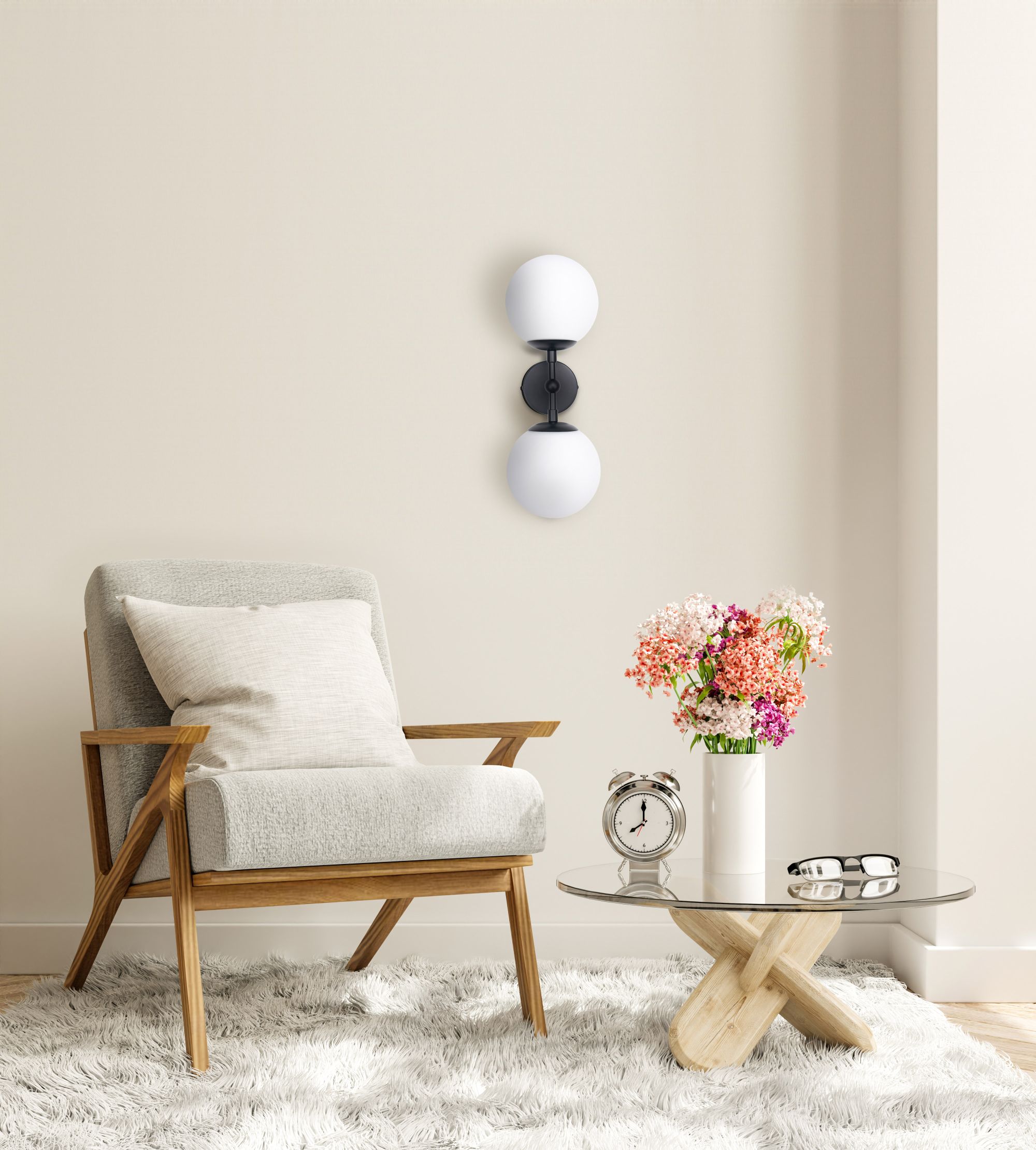 Light Prestige Dorado kinkiet 2x40 W biały-czarny LP-002/2WBK - Wysyłka w 24h