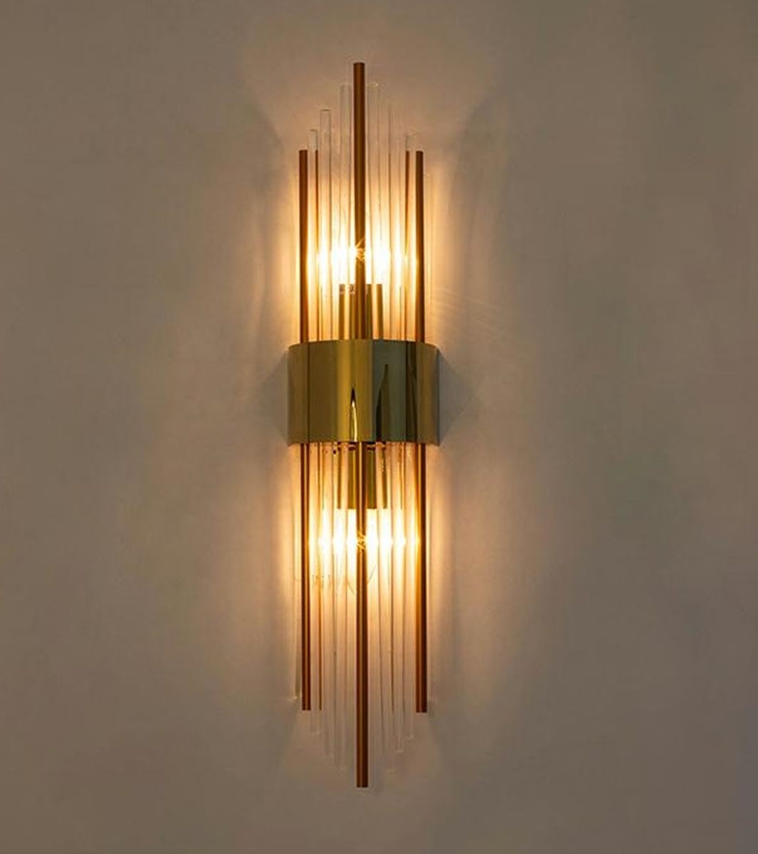 Moosee Amanda kinkiet 2x40 W przezroczysty-złoty-pomarańczowy MSE010100263