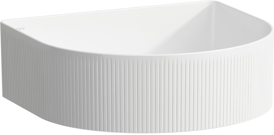 Laufen Sonar umywalka 41x36,5 cm półokrągła nablatowa biała H8123434001121