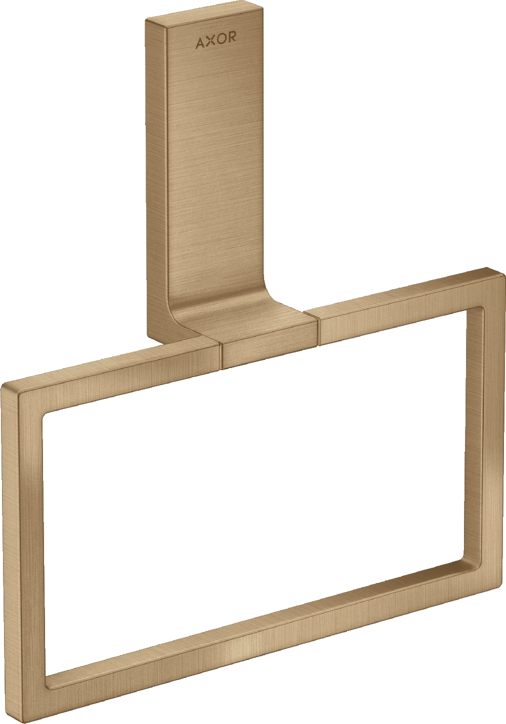 Axor Universal Rectangular wieszak na ręcznik brąz szczotkowany 42623140