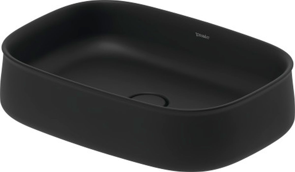 Duravit Zencha umywalka 55x39 cm nablatowa owalna antracyt mat 23735513791