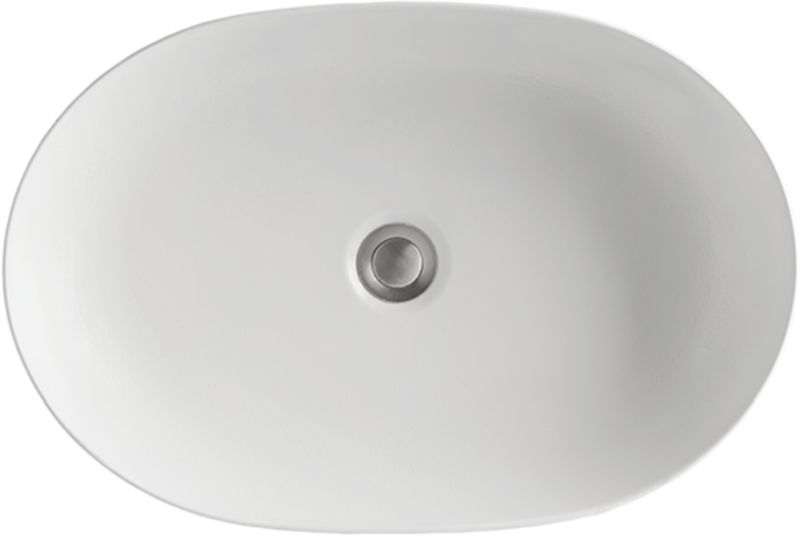 Kerasan Lavabo umywalka 60x40 cm nablatowa owalna ferro mat 534389