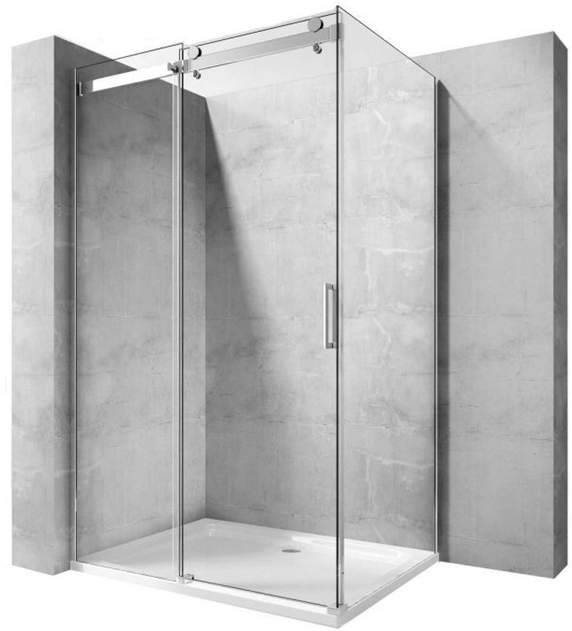 Rea Nixon-2 ścianka prysznicowa 90 cm chrom połysk/szkło przezroczyste REA-K5011