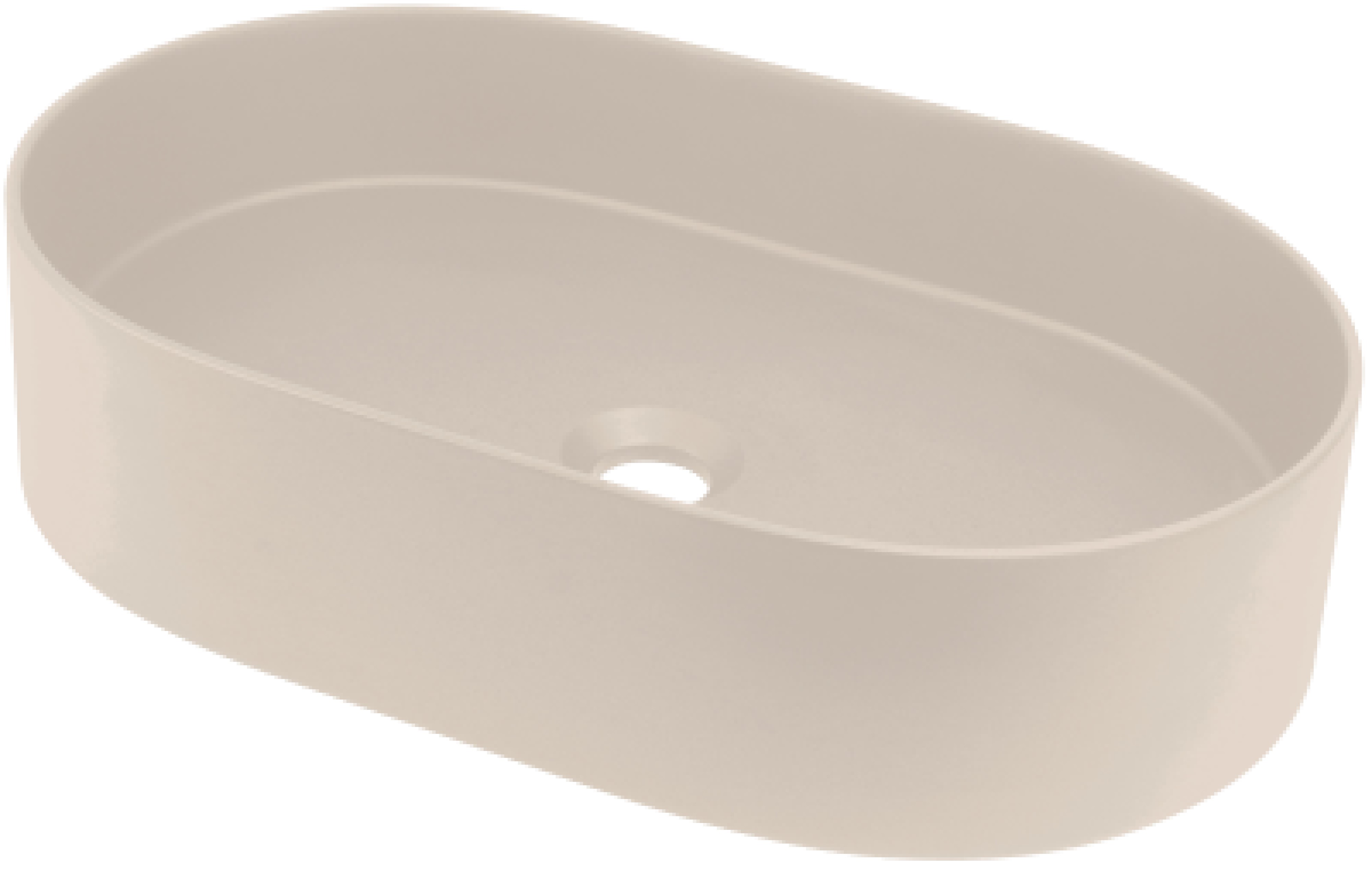 Deante Silia umywalka 55x35 cm owalna nablatowa beżowa CQS_5U6S