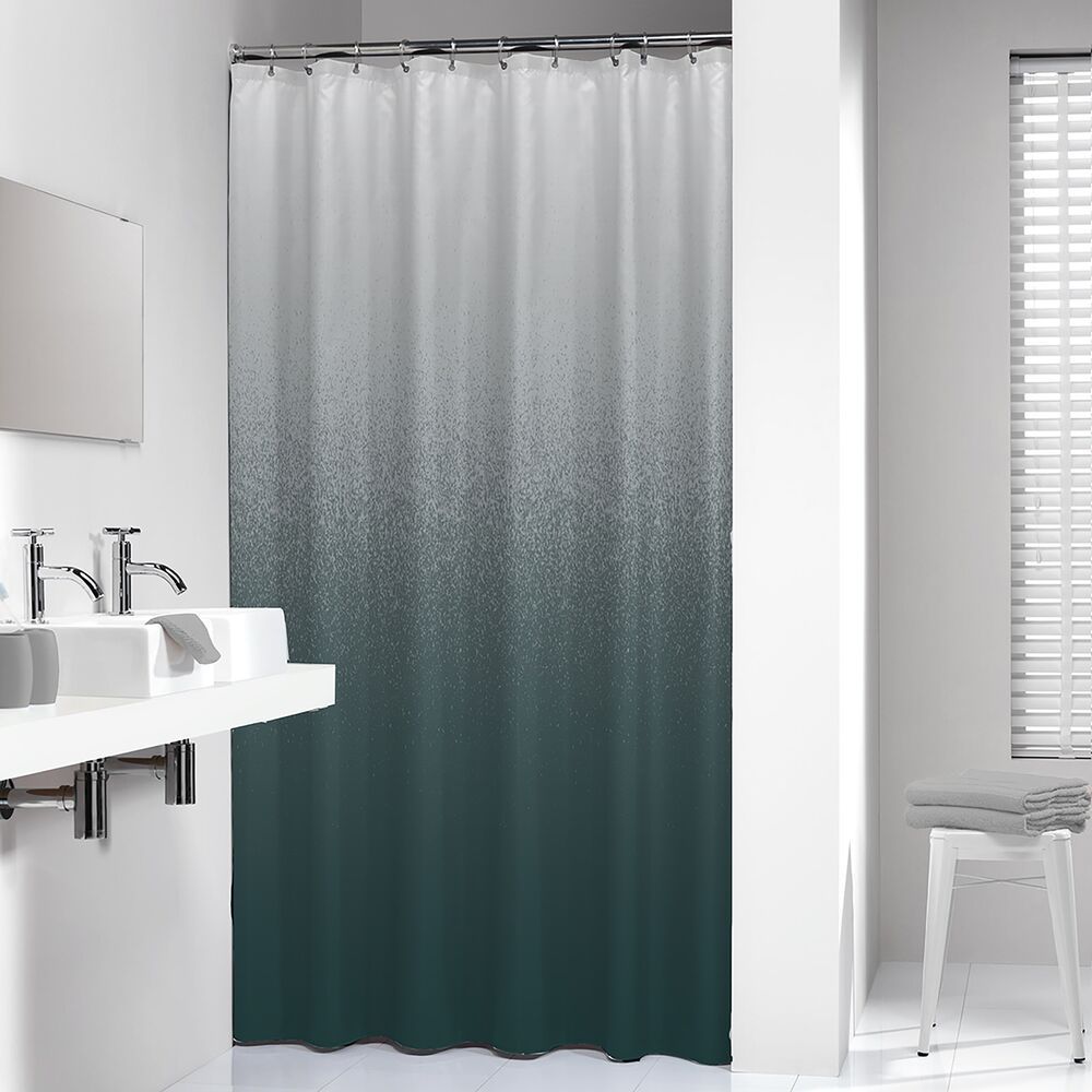 Sealskin Blend zasłona prysznicowa 180x200 cm poliester zielony/biały 800135 - Wysyłka w 24h
