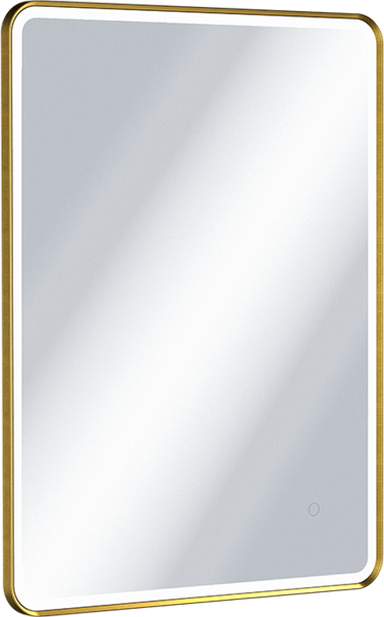 Excellent Corido lustro 60x80 cm prostokątne z oświetleniem z matą grzewczą z ramą złoty szczotkowany DOEX.CO080.060.GB