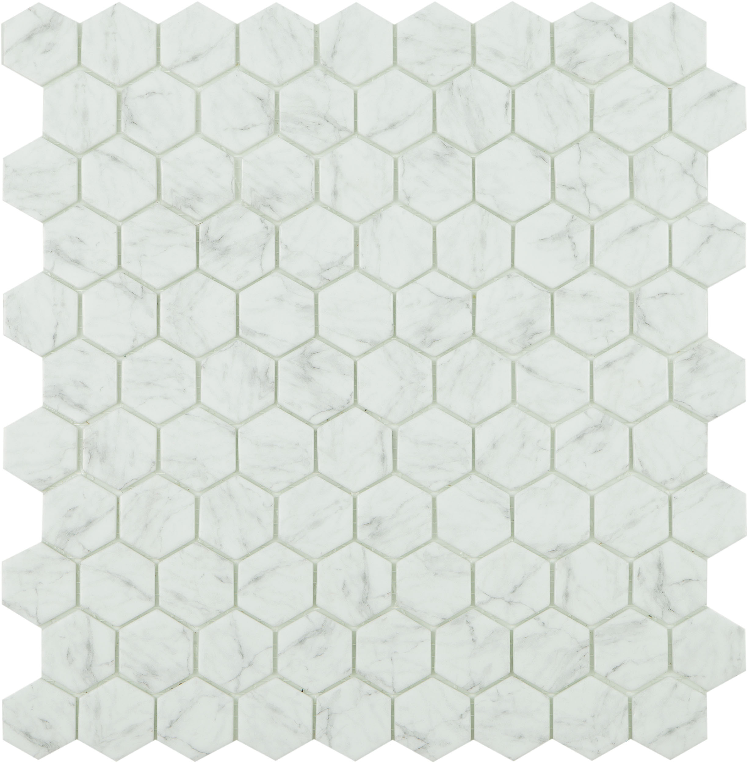 Vidrepur Mozaika Carrara Grey MT Antid Hex 4300 mozaika ścienna 31,7x30,7 cm