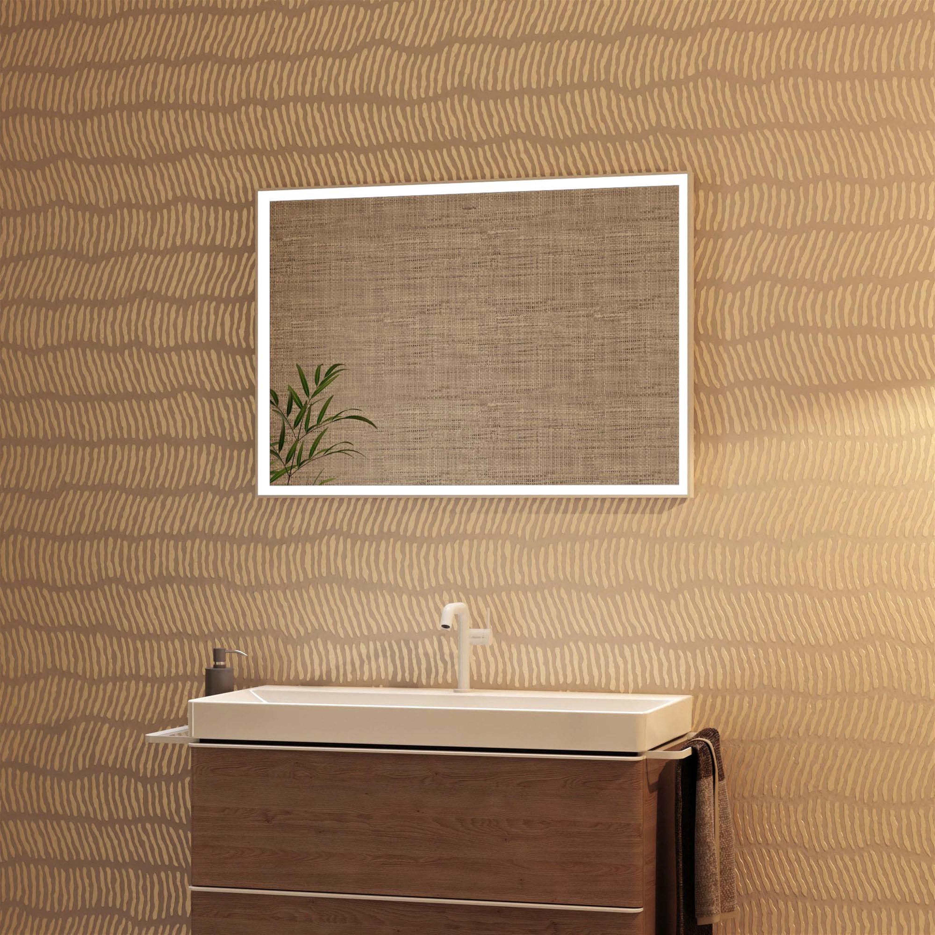 Hansgrohe Xarita E lustro 100x70 cm z oświetleniem LED z czujnikiem biały mat 54995700