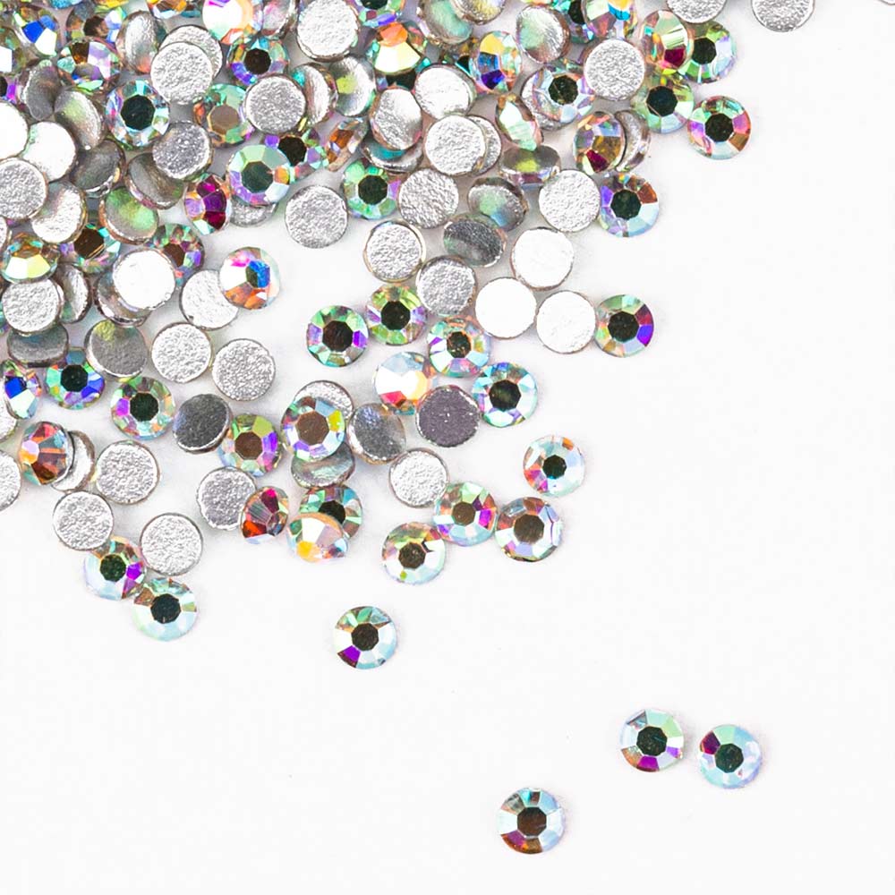 Cyrkonie do paznokci szklane SS5 Crystal AB ok.1440 szt paczka