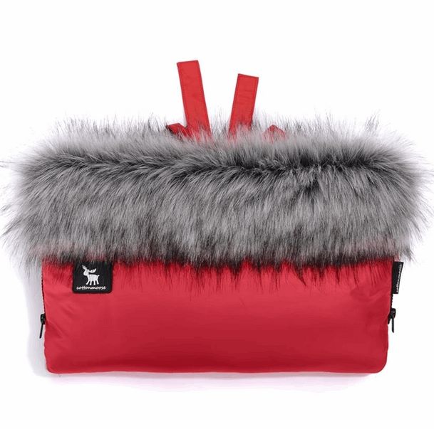 Cottonmoose Mufka do wózka Cottonmuff-Czerwone
