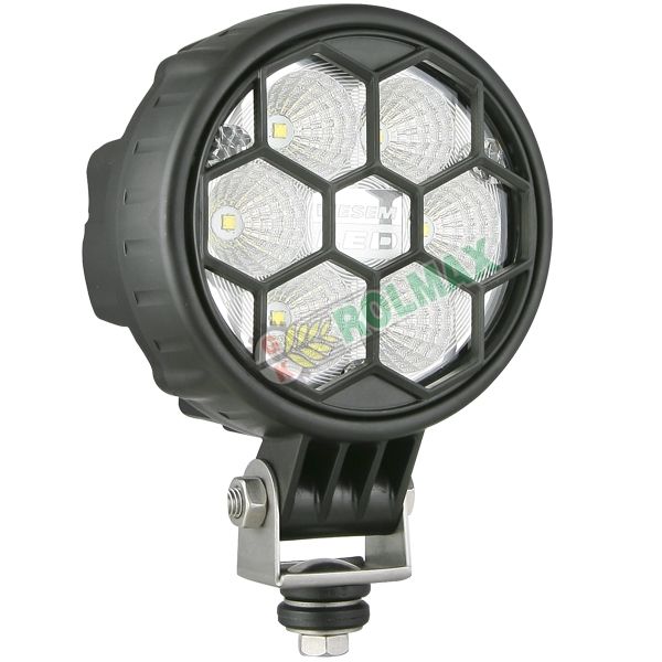 Lampa robocza LEDF fi117-50° 2500lm 12/24V (Cz+)+kratka,przew.0.5m, BZB Wesem