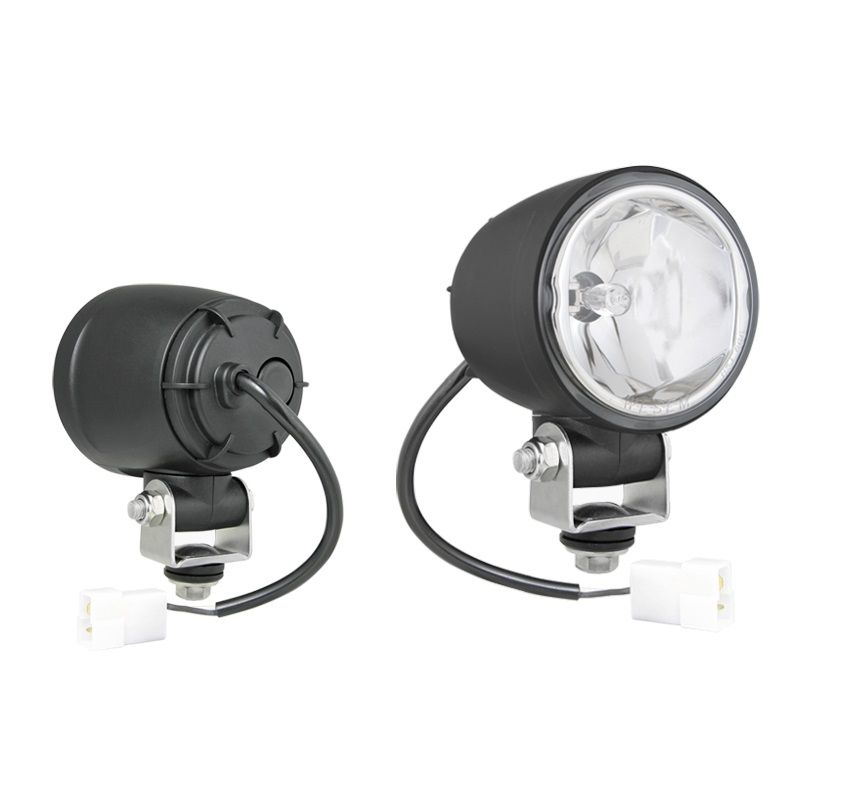 Halogenowa lampa robocza przewód i złączem AMP Faston z żarówką H3 12V LOR6.41552 Wesem