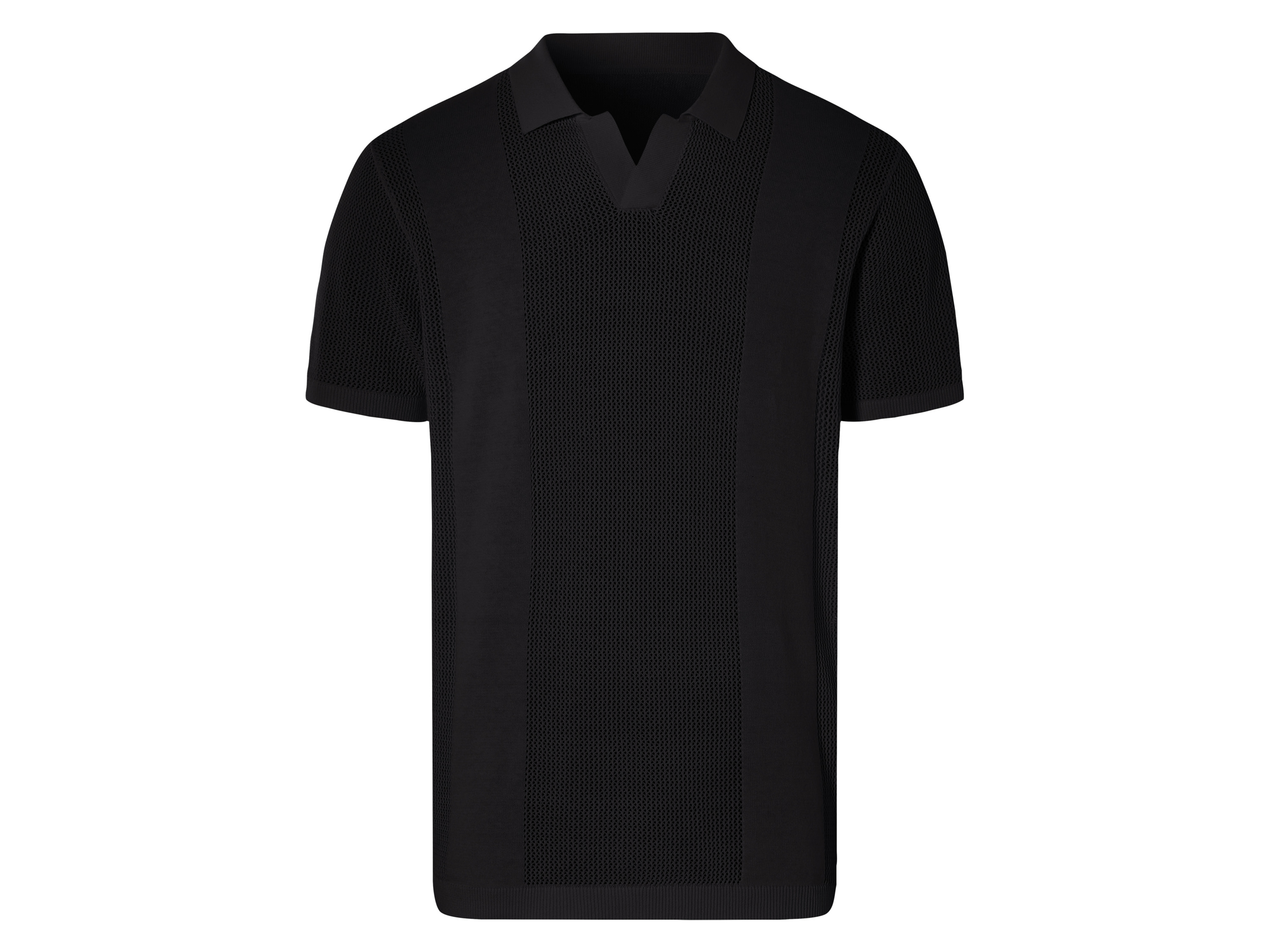 Livergy Koszulka polo męska z bawełny Czarny, L 52/54