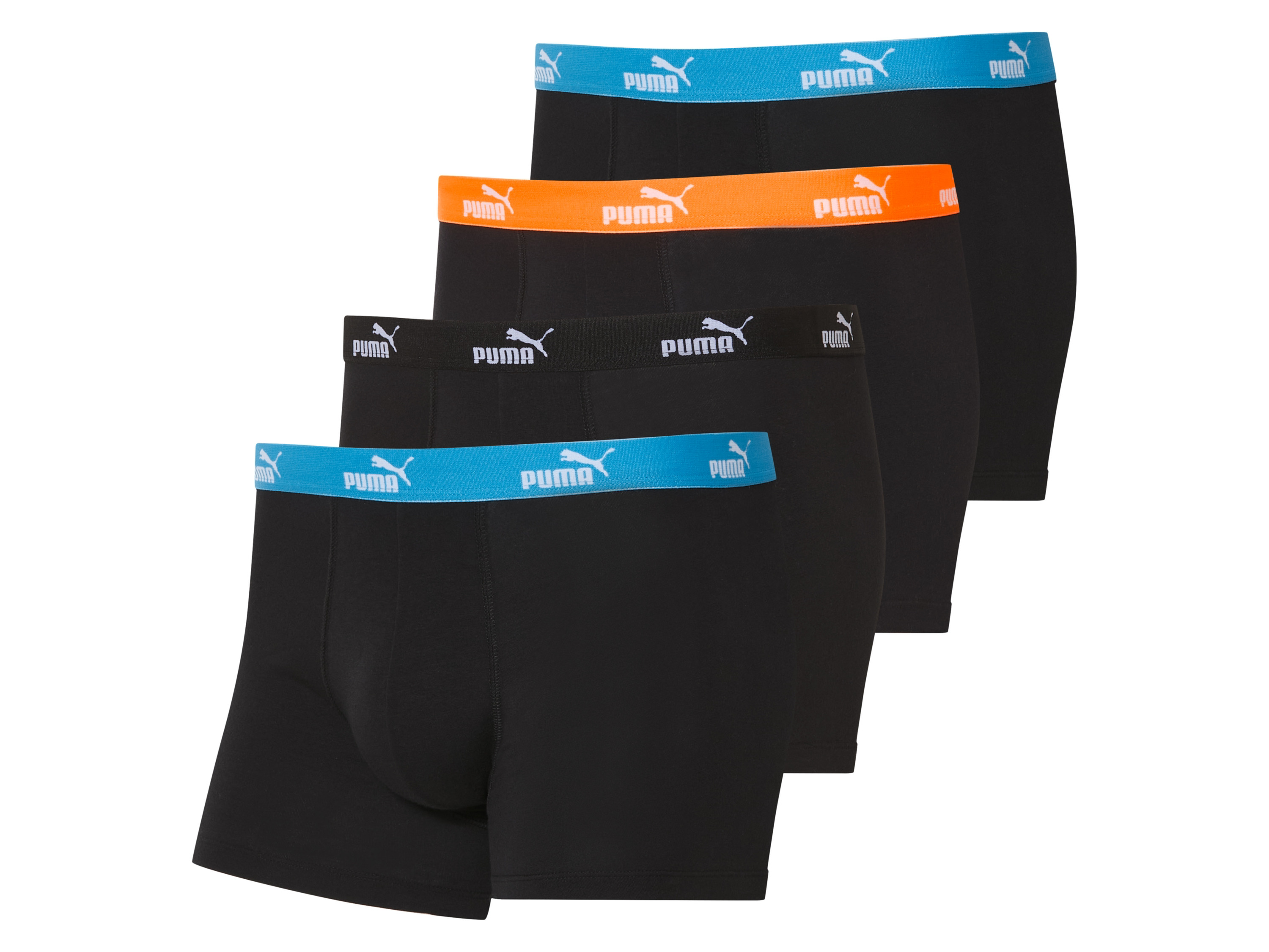 Puma Bokserki męskie, 4 pary Czarny, M