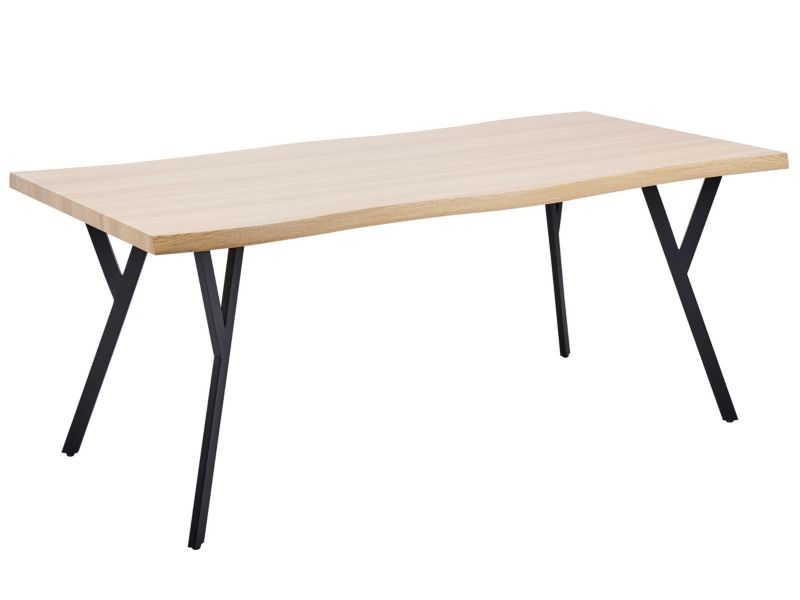Stół do jadalni Alton 90 cm 180 cm Jasne drewno 1 szt.