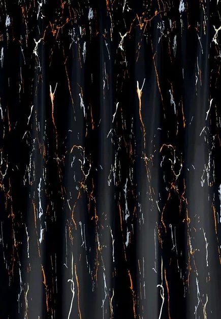 Zasłona prysznicowa Estiva tekstylna 120x200 wzór black stone 1 szt.