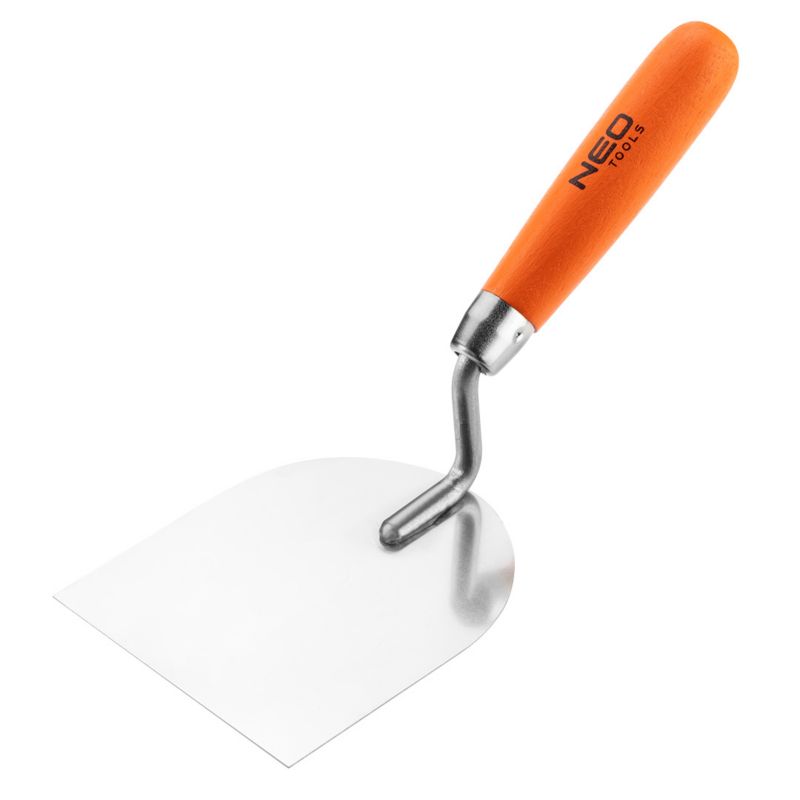 Kielnia sztukatorska NEO TOOLS podkówka, 100 mm, uchwyt drewniany 1 szt