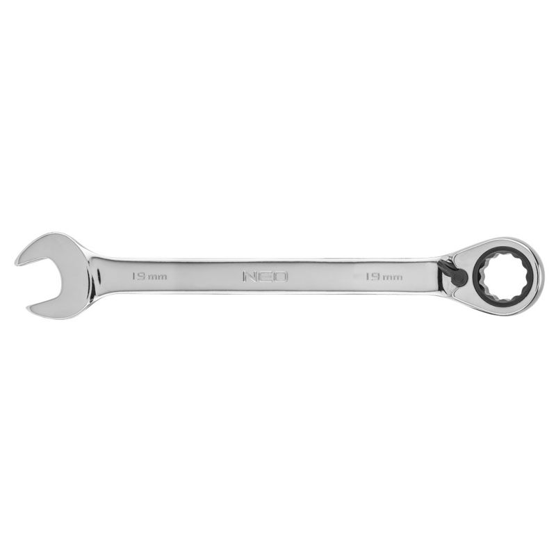 Klucz płasko-oczkowy NEO TOOLS z grzechotką i przełącznikiem 19 mm 1 szt