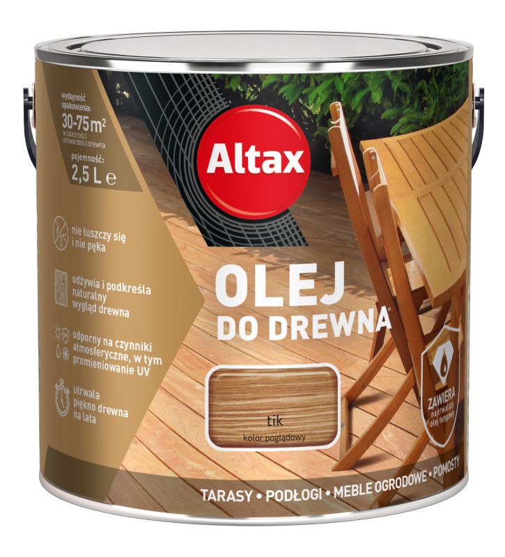 Olej do drewna Altax tik 2,5 l
