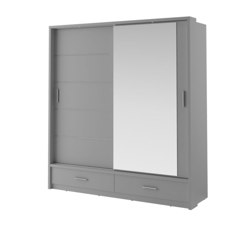 Szafa przesuwna MINIO go for it ERTA 5 z oświetleniem LED, szara 1 szt.