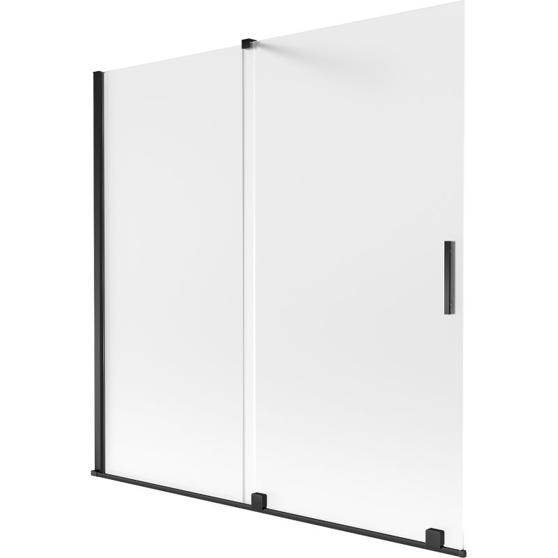 Parawan nawannowy rozsuwany Mexen Velar czarny szron 160x150 cm 1 szt.