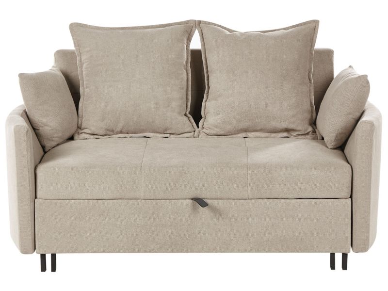 Sofa rozkładana Hovin Beżowoszary 1 szt.