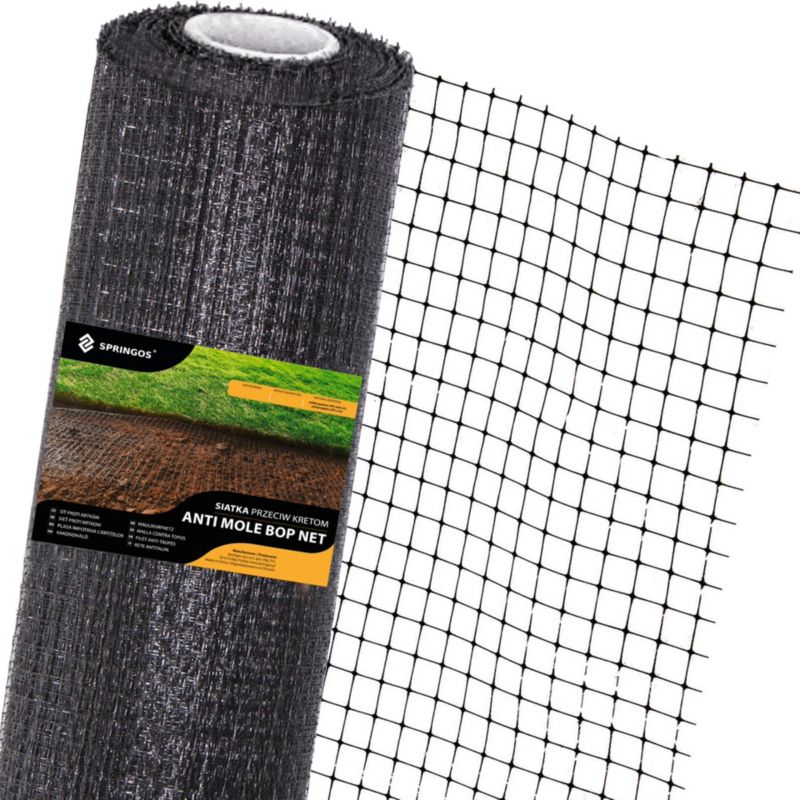 Siatka na krety Springos 2x300 m przeciw kretom, nornicom 30g/m2 1 szt.