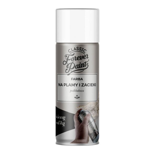 Farba podkładowa na plamy i zacieki Forever Paints 400 ml biała