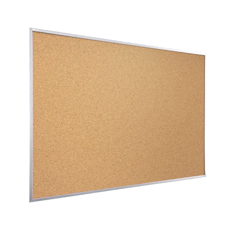 Tablica korkowa 90x60 cm ALLboards rama drewniana srebrna 1 szt.