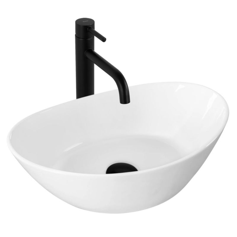 Umywalka Nablatowa Rea Kate 45 Owalna Biały 45X27X14Cm 1 Szt