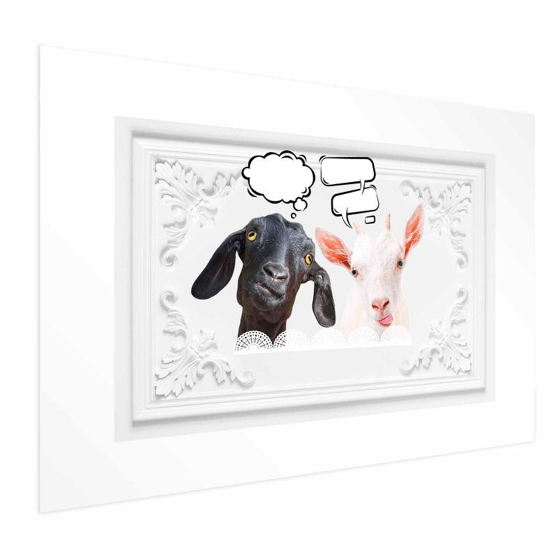 Plakat Artgeist Śmieszne kozy 30x21 cm bez ramy 1 szt