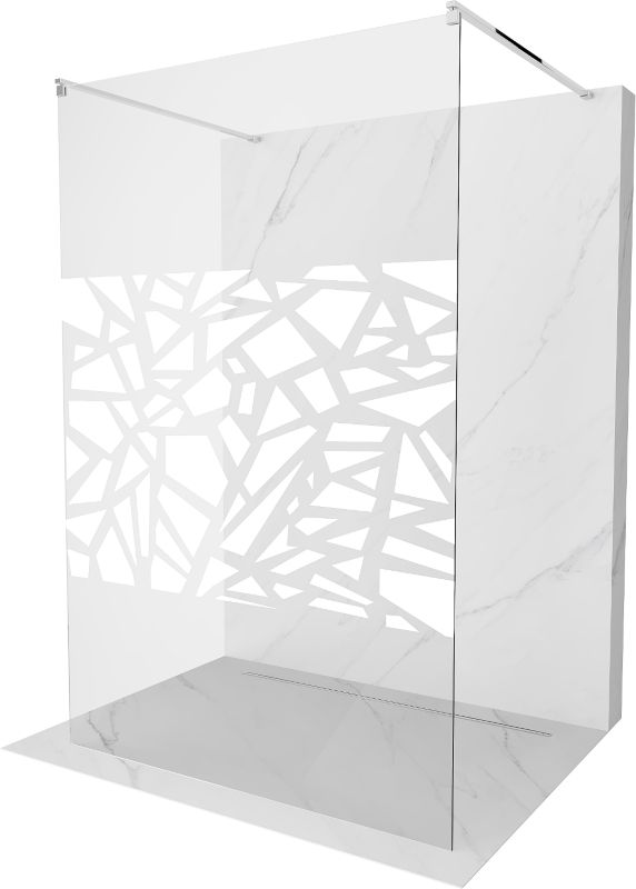 Ścianka prysznicowa Mexen Kioto biały wzór 100x200 cm 800-100-002-01-85 1 szt.