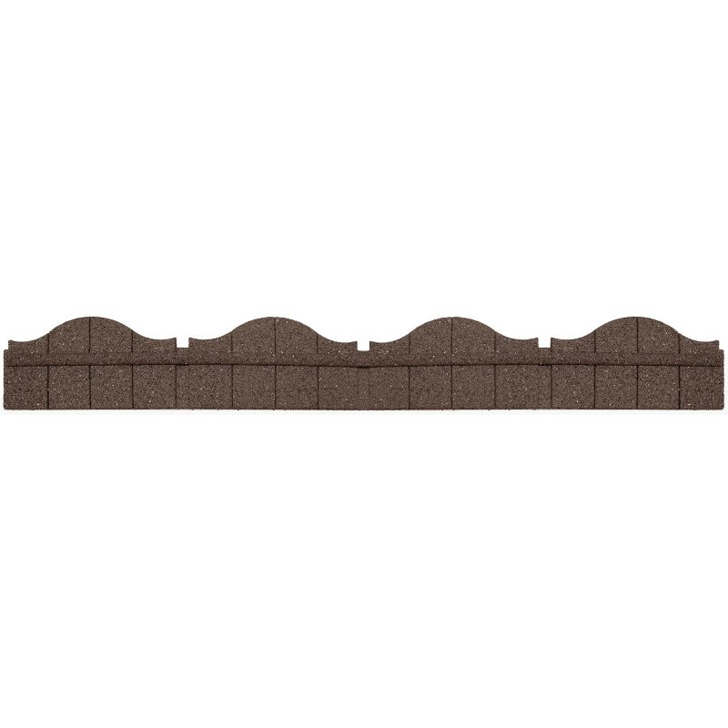 Obrzeże trawnikowe ogrodowe Multy Home Carolina 118 x 2,5 x 15,25 cm brązowe z zestawem montażowym 1 szt
