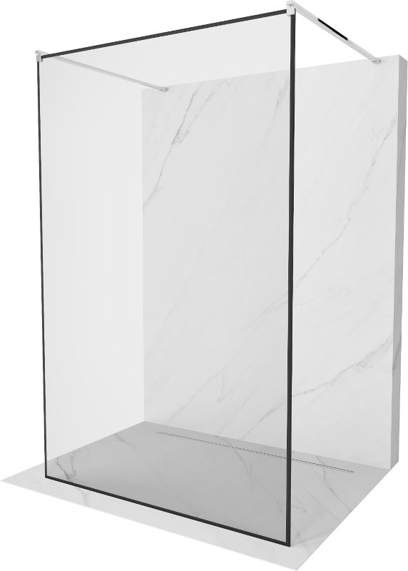 Ścianka prysznicowa Mexen Kioto czarny wzór 100 x 200 cm 800-100-002-01-70 1 szt.