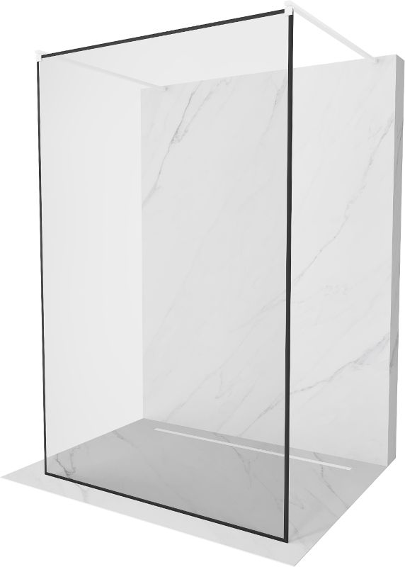 Ścianka prysznicowa Mexen Kioto czarny wzór 110 x 200 cm 800-110-002-20-70 1 szt.