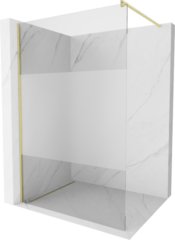 Ścianka prysznicowa Mexen Kioto złoty szczotkowany 80x200 cm 800-080-101-55-35 1 szt.