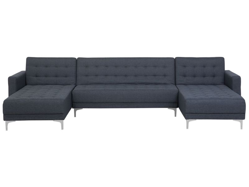 Sofa w kształcie U Aberdeen Ciemnoszary Uniwersalny 1 szt.