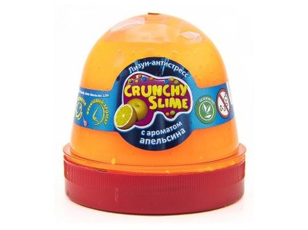 Glutek Slime 120g Mr.Boo crunchy pomarańcz