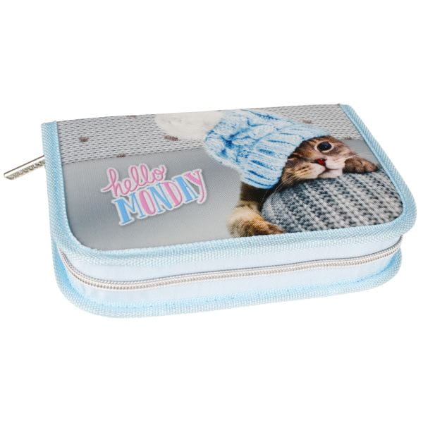 Piórnik 1 zamek 2 klapki Kitty Blue Starpak