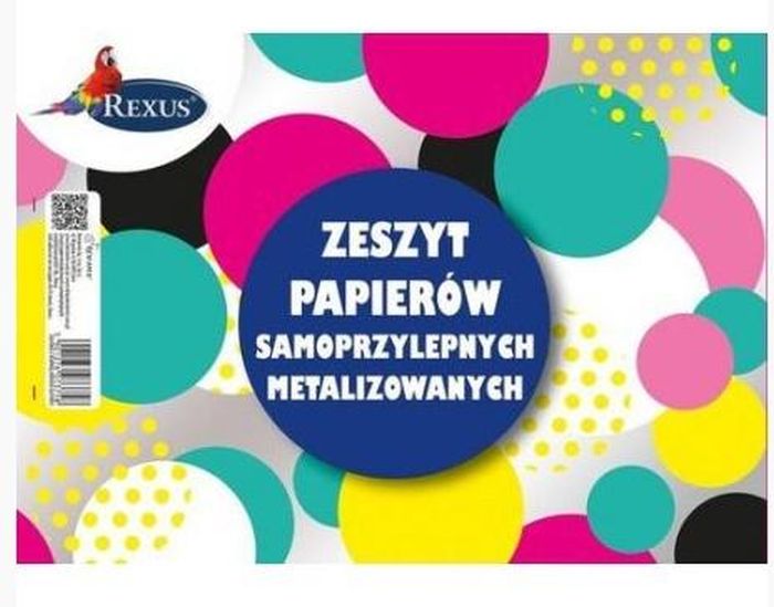 Zeszyt A5 Papierów samoprzylepnych metalizowanych 8 kartek 5 Beniamin