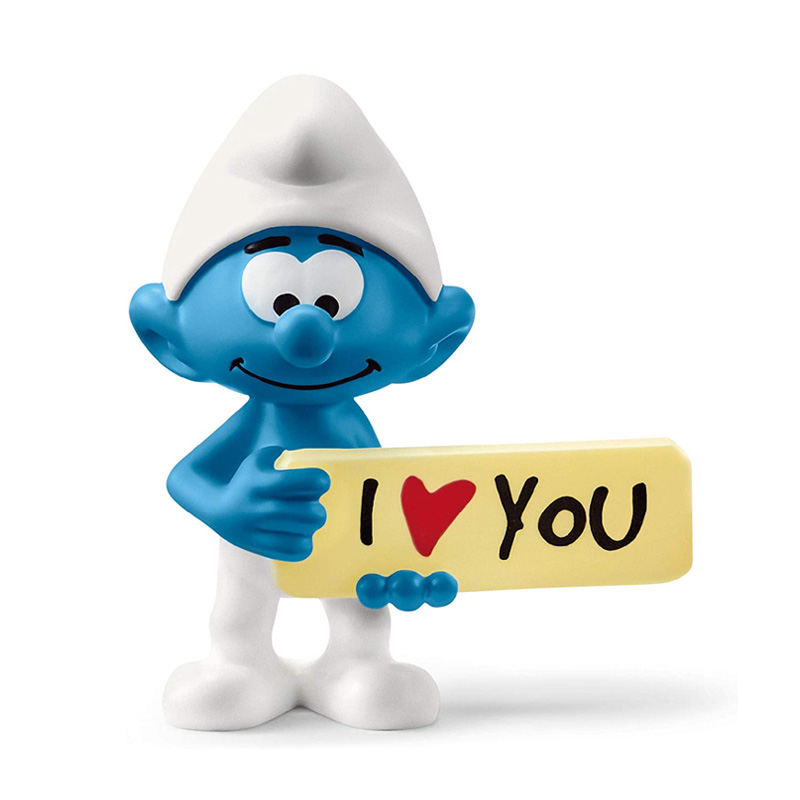 Schleich Smerfy - Smerf z napisem " I Love You" 20823