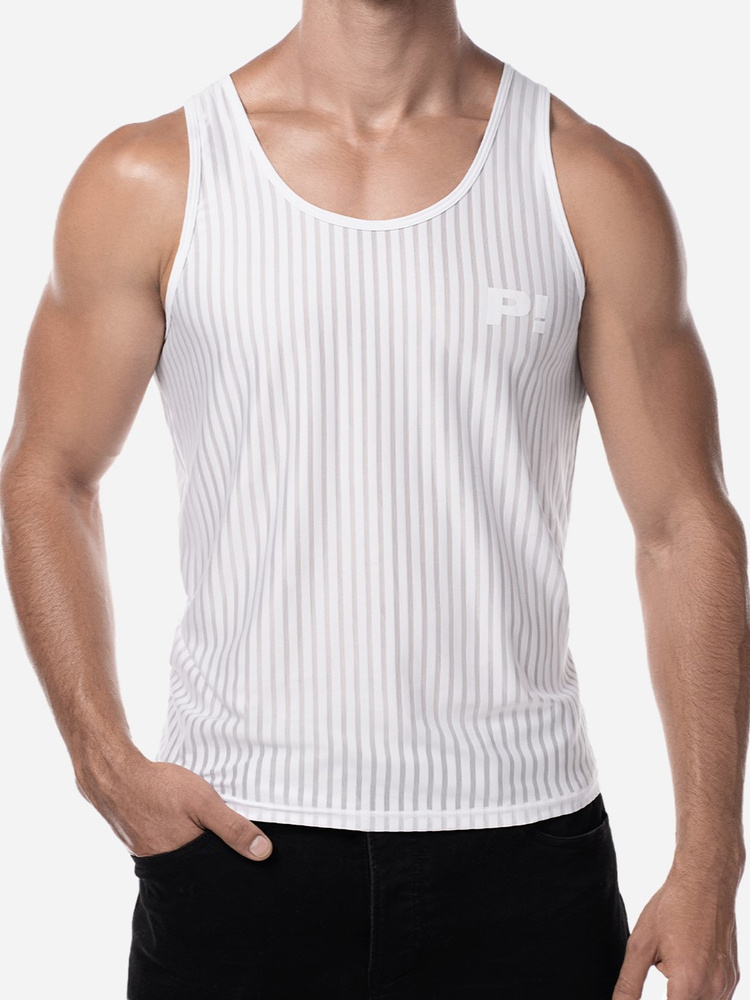 Tank Top męski | Biały | Whisper White Tank Top | PUMP! | 14025
