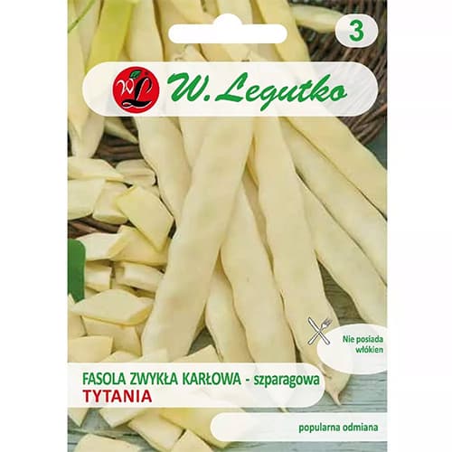 1 szt, Fasola szparagowa Tytania - Nasiona: Ilość w opakowaniu: 40 g