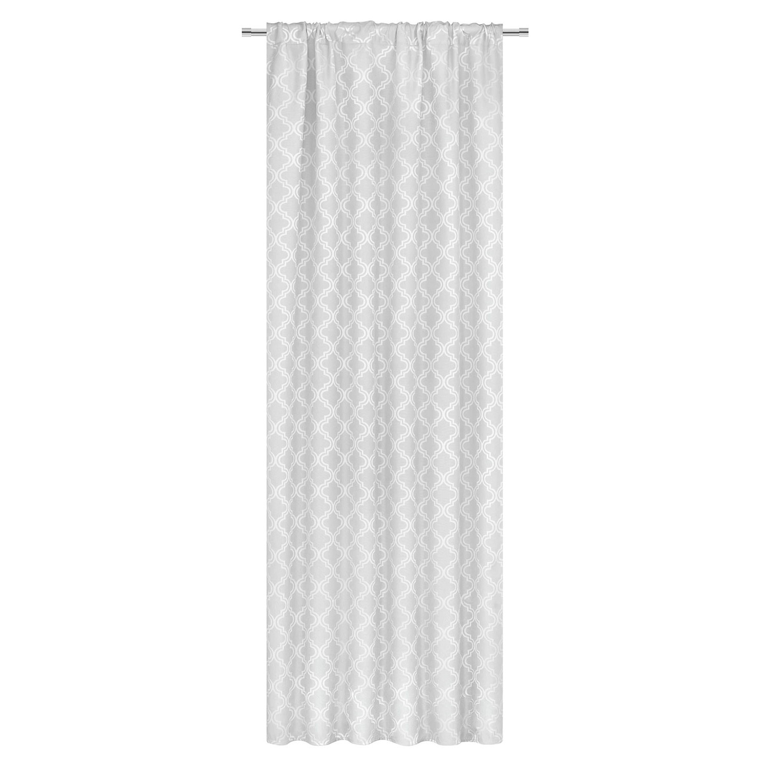 Zasłona CLOVER na taśmie 140 cm x 270 cm szara