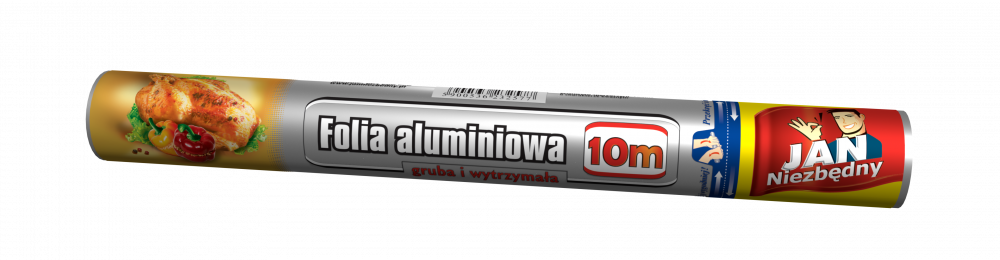 Folia aluminiowa Jan Niezbędny, rolka, 10m