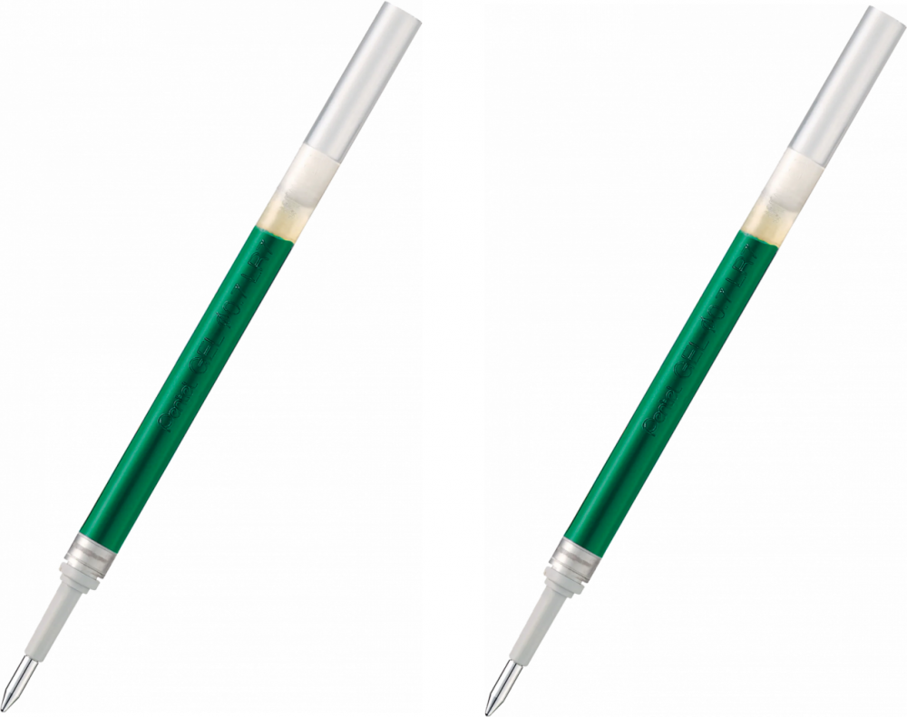 2x wkład LR7 do pióra kulkowego Pentel, Energel, 0.7mm, zielony