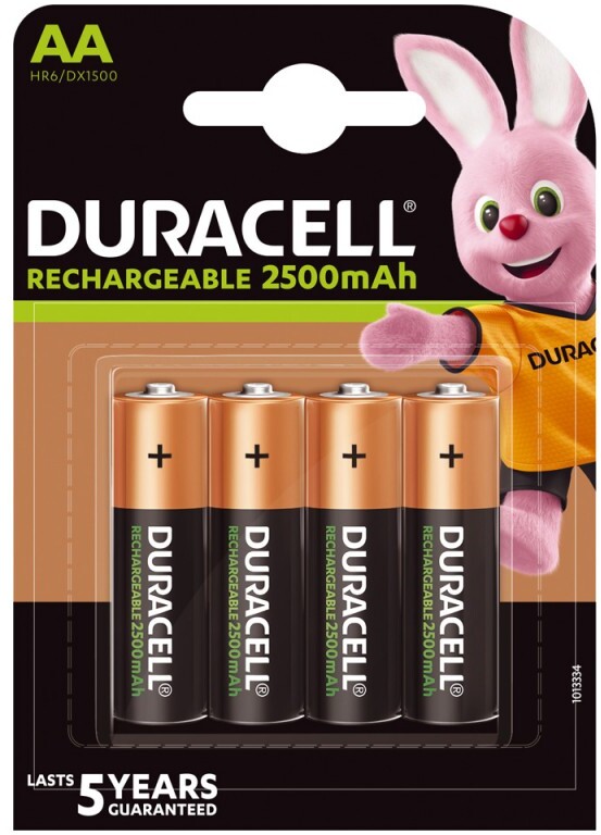 Akumulatorki Duracell, AA, 2500mAh, 4 sztuki