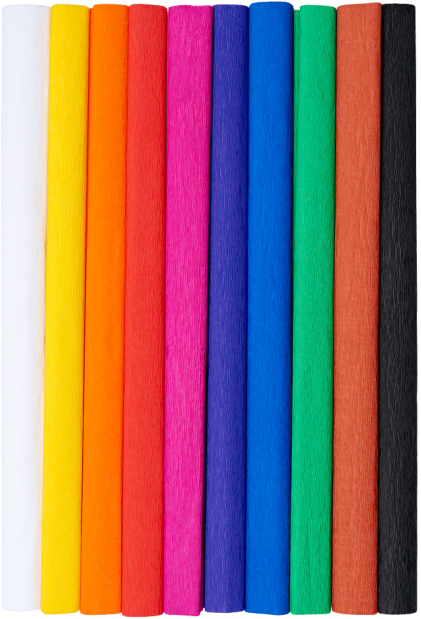 Bibuła marszczona TOP 2000 Creatino, 50x200cm, 10 sztuk, mix kolorów klasycznych